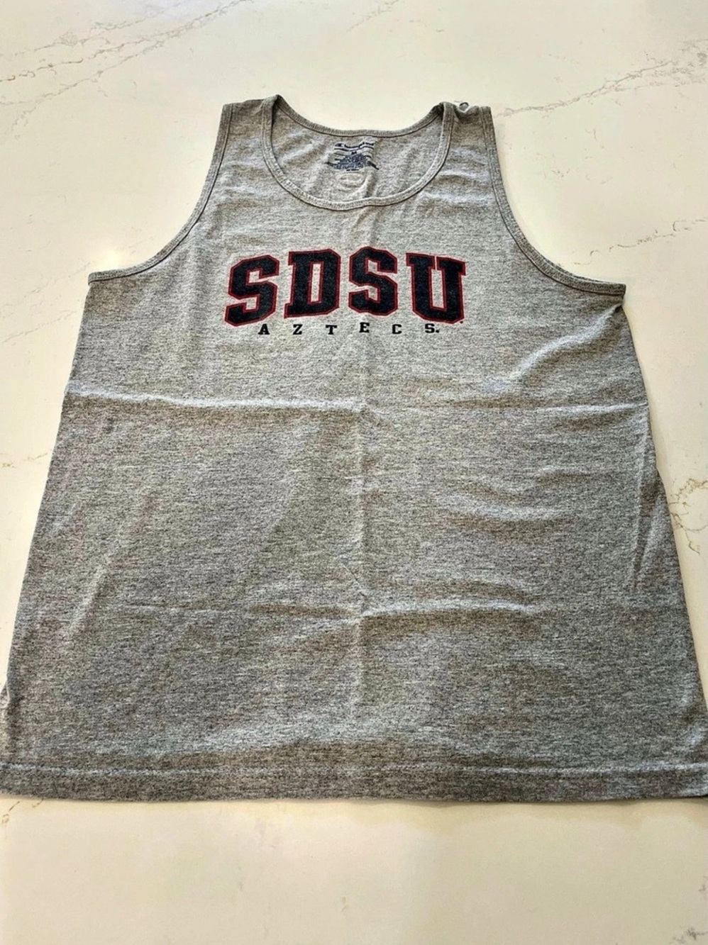 Champion San Diego State SDSU Aztecs NCAA Muscle Tank Top Gray Size Medium